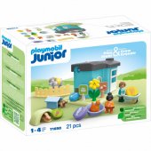 PLAYMOBIL 71690 Junior: gyvūnų pensionas su šėrykla, constructio