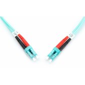 Optinis daugiamodis jungiamasis laidas LC į LC OM3 50/ 125 µ 3m