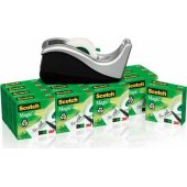 3M Scotch lipni juosta 19mmX33m krištolinė 16vnt.+juostos dozatorius C60
