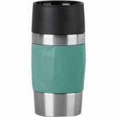 Emsa TRAVEL MUG Compact thermal mug (petrol/ stainless steel, 0.3 liter
