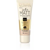 Eveline Satin Matt 4in1 102 Vanilla 30ml