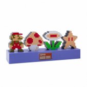 Super Mario Bros piktogramų šviestuvas