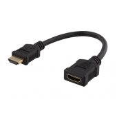 Lankstus HDMI adapteris 4K 30Hz 0,2 m, juodas