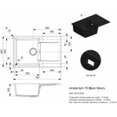 Amsterdam 78 Black Silvery