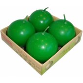 Candles Ball Green Ø5.5x5.5cm