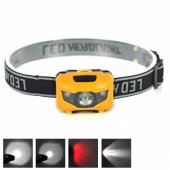 BORUIT RJ-LW601 geltonas LED žibintas ant galvos bėgimui