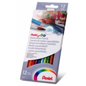 PENTEL AKVARELINIAI PIEŠTUKAI 12 SPALVŲ CB9-12U - CB9-12U