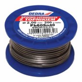 Dedra Lydmetalis su fliusu Pb60Sn40 2mm 200g ant ritės - 31L42020