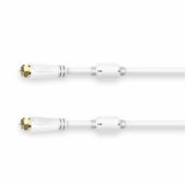 00205251 SAT Connection Cable, F-Plug - F-Plug, Gold-Pla