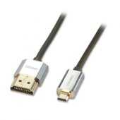 Kabel Lindy HDMI Micro - HDMI 2m srebrny (41682)