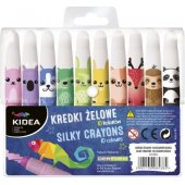 Derform geliniai kreidelės, 10 spalvų, KIDEA