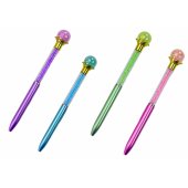 Deimantais puoštas tušinukas Diamond Ball Pen, mėlynas, 0,7 mm šerdelė, įvairių spalvų