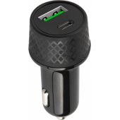 LA-04 1xUSB 2,4A + 1xUSB-C PD 45W Black
