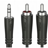 Cable 2xRCA / 3.5mm 1.5m Black