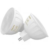 MR16 400lm 5.1W GU5.3 LED 12V balta šviesa 2 vnt.