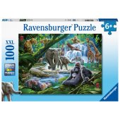 _6820957 Ravensburger Puzzle 100 pc Jungle family