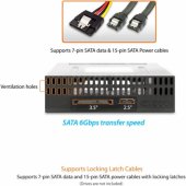 flexiDOCK 2.5"/ 3.5" SATA juodas MB795SP-B