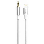 Audio Adapter Textile Lightning - 3.5mm 1.5m White