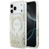_8466350 Guess dervos apatine dalis, blizgantis „MagSafe“ dėklas, skirtas iPhone 18 Pro Max