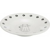 Trixie Miska ceramiczna dla ras krótkopyslkich biała 15cm