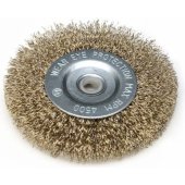 Dedra brass wire wheel brush 100 x 12.7mm (F33-100)