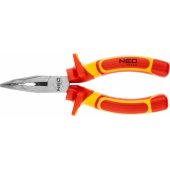 Neo elongated bent pliers 160mm 1000V polished (01-227)