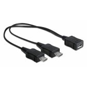 _958023 Delock kabelis USB micro B lizdas u003e 2 x USB micro-B kištukas 20.5 cm