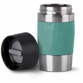 Emsa TRAVEL MUG Compact thermal mug (petrol/ stainless steel, 0.3 liter