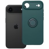 Silicone Ring Phone Case with Stand iPhone 17 Air Green