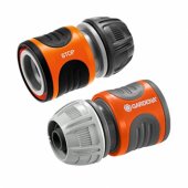 GARDENA Hose Connector Set 13mm (1/ 2), 15mm (5/ 8), (grey/ orange)