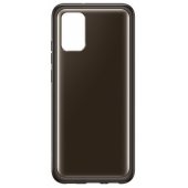 "Soft Clear Cover Galaxy A02s" Black