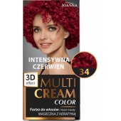 Joanna Multi Cream Color Farba nr 34 Intensywna Czerwień