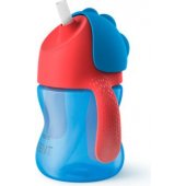 Avent mėlynas gertuvės tipo puodelis su šiaudeliu 200 ml (SCF796/ 01)