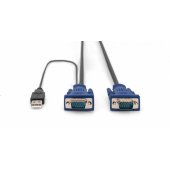 KVM kabelis USB, skirtas KVM konsolėms, 3 m