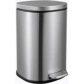 Metalinė pedalų šiukšliadėžė, 5 l, chromuota