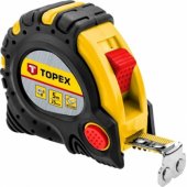 Topex magnetinė plieninė ruletė 5 m x 25 mm 27C345