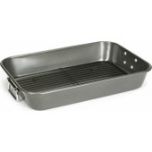 Patisse pan with grate 41.6 x 6.4 x 30.5 anthracite steel