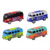 Camper Bus 1:32 Metal Lights Sounds Drive Opening Doors