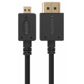 High Speed Micro HDMI Cable with Ethernet 1,8m Black