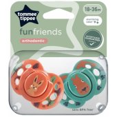 Silicon Soother FUN Friends 18-36m 433657 2pcs