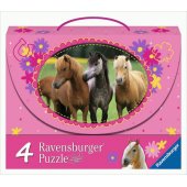 Puzzle 4in1 Beautiful Horses