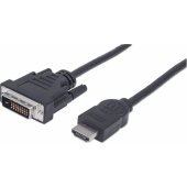 Manhattan Monitor cable HDMI-DVI-D 24+1 M/ M 3m black