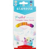 Starpak KREDKI OLO 24KOL/ 180 TROJ PASTEL STK 12/ 144