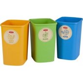 Curver recycling garbage can blue yellow green (KE02174-9