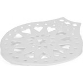 Patisse tortų sifonas su trafaretu, 28 cm, baltas
