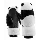 Panda slidinėjimo pirštinės vaikams, dydis S, juoda/ balta