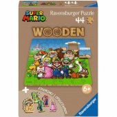 Ravensburger medinė dėlionė vaikams – Super Mario (44 dalys) – German Ed