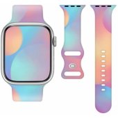 Silicone Strap Smart Watch 22mm Rainbow