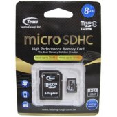 8GB micro SDHC + adapteris
