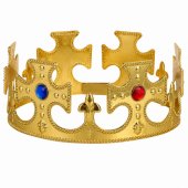 King®s Crown reguliuojama karaliaus ar karalienės kostiumui, auksinė, 17–20 cm